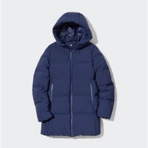 Uniqlo Seamless Down Short Coat - Blue - Size Medium